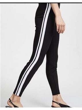 Cinq A Sept Black White Striped Kiana Pants size 2